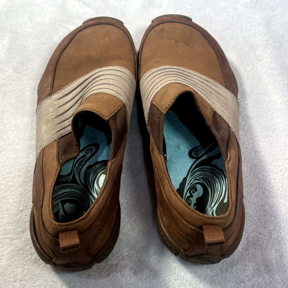 Teva Comfort Shoes Womens‎ Size 8.5 Brown Leather Slip On 6042 Outdoor Low Top - Picture 5 of 10